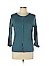 Talbots 100% Pima Cotton Blue Cardigan Size L (petite) - photo 1