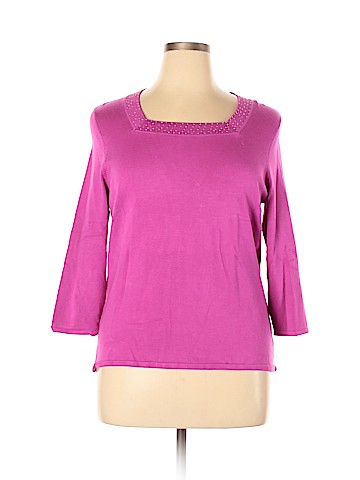 JM Collection Pullover Sweater (view 1)