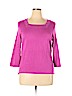 JM Collection Pink Pullover Sweater Size 1X - photo 1