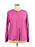 Van Heusen 100% Polyester Pink Long Sleeve Blouse Size XL - photo 1