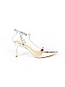 BCBGeneration 100% Leather Silver Heels Size 7 1/2 - photo 1
