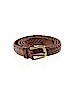 Unbranded 100% Leather Solid Brown Leather Belt Size S - photo 1