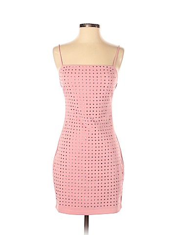 A. Peach Cocktail Dress (view 1)