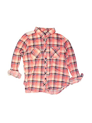 Passport Girl Long Sleeve Button-Down Shirt (view 1)