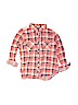 Passport Girl 100% Polyester Plaid Pink Long Sleeve Button-Down Shirt Size L (kids) - photo 1