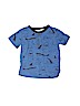 Carter's 100% Cotton Print Blue Short Sleeve Henley 12-18 MO / 18 MO - photo 1