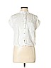 Zara 100% Cotton White Short Sleeve Button-Down Shirt Size M - photo 1