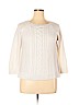 St. John's Bay 100% Acrylic White Pullover Sweater Size XL (petite) - photo 1
