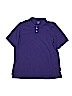 Lands' End 100% Cotton Solid Purple Short Sleeve Polo Size 18 - photo 1