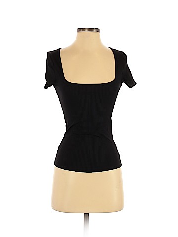 Zara W&B Collection Short Sleeve Top (view 1)