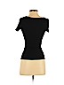 Zara W&B Collection Black Short Sleeve Top Size S - photo 2