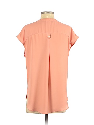 New York & Company Short Sleeve Blouse (view 2)
