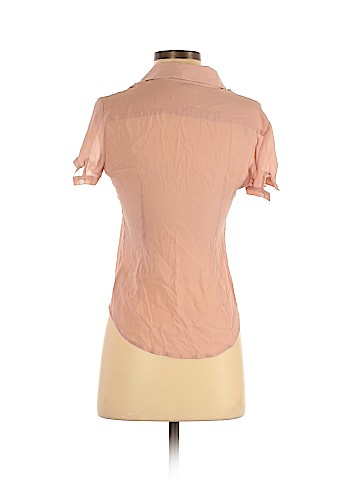 Theory Short Sleeve Silk Top (view 2)