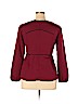 Assorted Brands 100% Polyester Burgundy Long Sleeve Blouse Size XL - photo 2