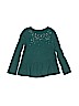 Gymboree 100% Cotton Solid Teal Long Sleeve Top Size 5 - photo 1