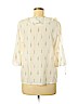 Skies Are Blue Ivory 3/4 Sleeve Blouse Size M - photo 2
