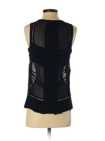Intermix Sleeveless Silk Top (view 2)