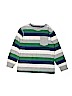 Gymboree 100% Cotton Stripes Gray Long Sleeve T-Shirt Size 7 - photo 1