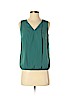 Ann Taylor LOFT Outlet 100% Polyester Green Sleeveless Blouse Size S (petite) - photo 1