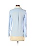 Ann Taylor LOFT 100% Polyester Blue Long Sleeve Blouse Size XS (petite) - photo 2
