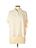 Rachel Zoe 100% Polyester Ivory Short Sleeve Blouse Size L - photo 1