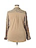 A New Day 100% Polyester Tan Long Sleeve Blouse Size XXL - photo 2