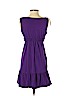 Ann Taylor LOFT Outlet 100% Cotton Purple Casual Dress Size S (petite) - photo 2