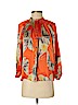 Tucker 100% Silk Orange 3/4 Sleeve Silk Top Size P (petite) - photo 1