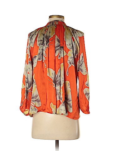 Tucker 3/4 Sleeve Silk Top (view 2)