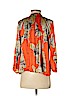 Tucker 100% Silk Orange 3/4 Sleeve Silk Top Size P (petite) - photo 2