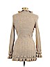 Debbie Morgan 100% Acrylic Tan Cardigan Size L (petite) - photo 2