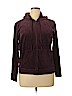 NY&C 100% Polyester Burgundy Zip Up Hoodie Size XL - photo 1