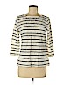 Talbots 100% Cotton White 3/4 Sleeve Top Size M (petite) - photo 1