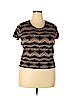 Ashley Stewart Tan Short Sleeve Top Size 18 - 20 Plus - photo 1