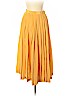 Linda Allard Ellen Tracy 100% Silk Yellow Silk Skirt Size 12 - photo 1