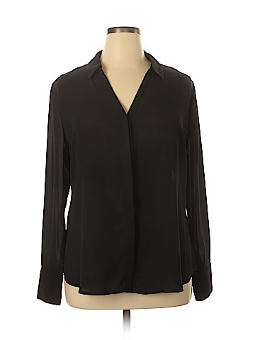 Worthington Plus Long Sleeve Blouse (view 1)