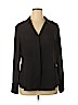 Worthington Plus 100% Polyester Black Long Sleeve Blouse Size XL - photo 1