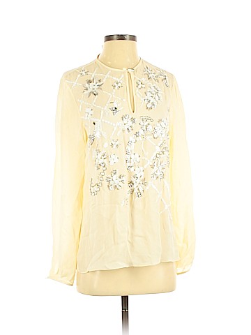 Prabal Gurung Long Sleeve Silk Top (view 1)