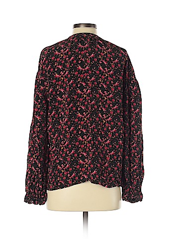 Something Navy Long Sleeve Blouse (view 2)