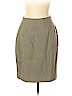Halston 100% Silk Gray Silk Skirt Size 12 - photo 1