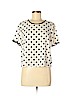 Forever 21 100% Polyester Ivory Short Sleeve Blouse Size M - photo 1