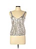 Zara 100% Polyester Silver Sleeveless Blouse Size L - photo 1