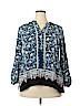 Cato 100% Rayon Blue 3/4 Sleeve Blouse Size 18 - 20W - photo 1
