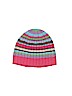 Garnet Hill 100% Acrylic Stripes Pink Beanie Size S - photo 1