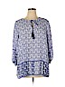 Violet & Claire 100% Polyester Purple 3/4 Sleeve Blouse Size 1X - photo 1