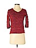 JM Collection Red 3/4 Sleeve Top Size P (petite) - photo 1