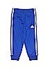 Adidas 100% Polyester Stripes Blue Track Pants Size 2T - photo 1