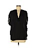 Vince. 100% Silk Black Short Sleeve Silk Top Size XS - photo 1