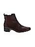 H By Halston 100% Leather Brown Ankle Boots Size 10 - photo 1