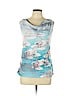 Cut Cute Blue Sleeveless Top Size L - photo 1